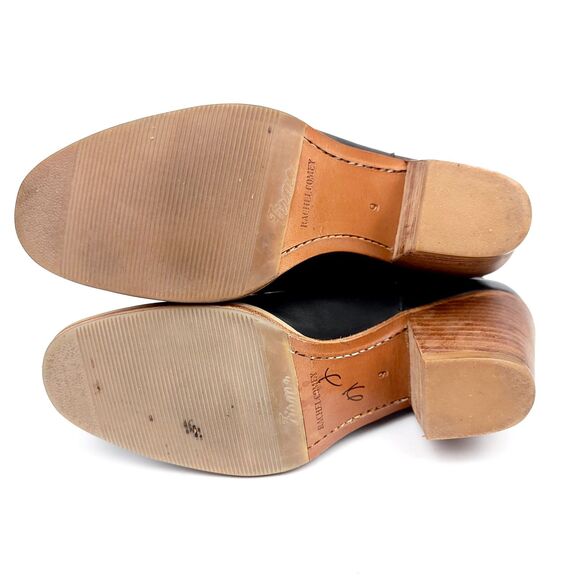 Black Leather Ankle Boots - Picture 7 of 11